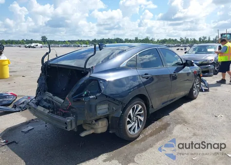 2017 Honda Civic Ex из США, поврежденный, VIN 2HGFC2F76H8572121